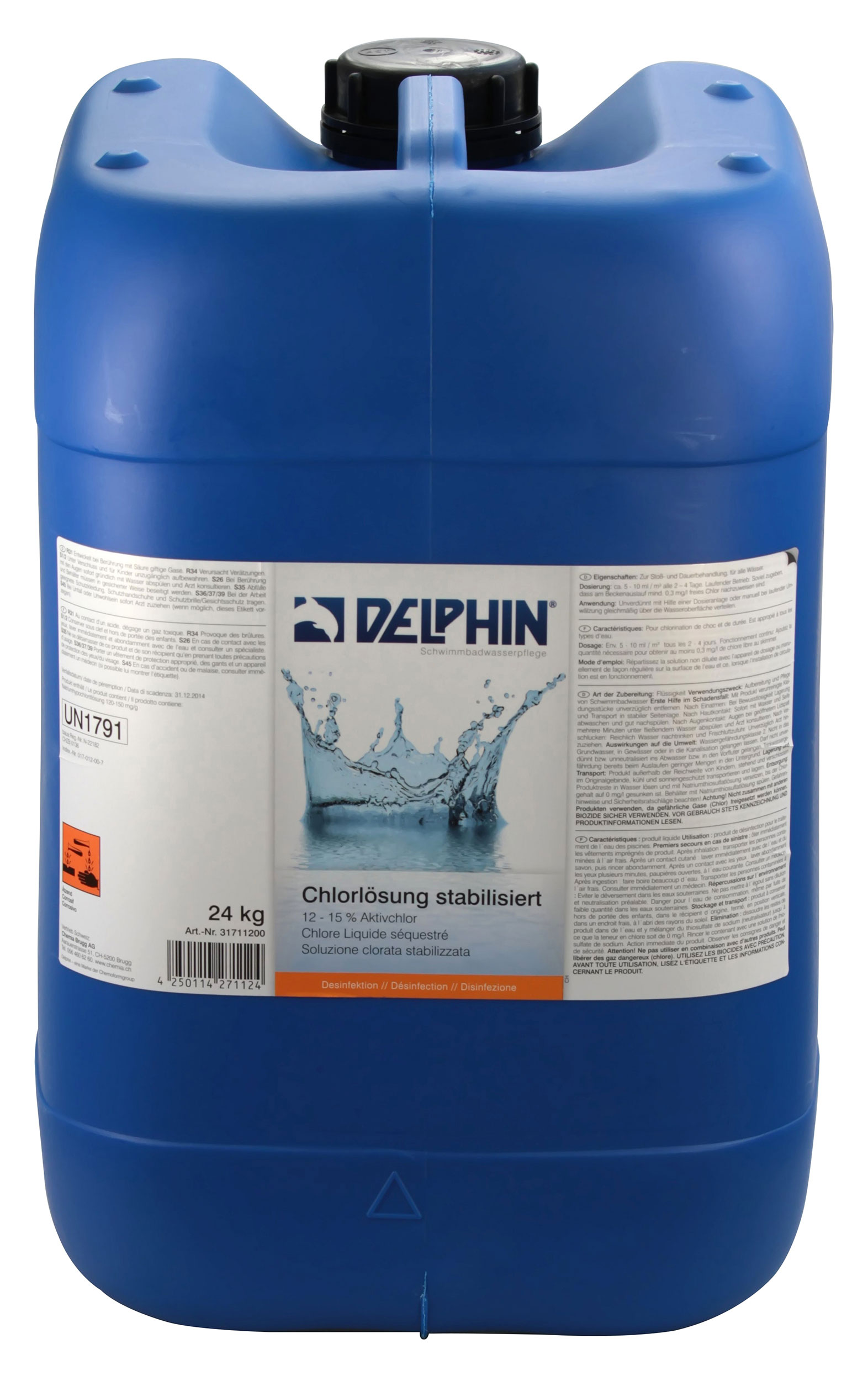 Delphin Chlorlösung stabilisiert 24kg