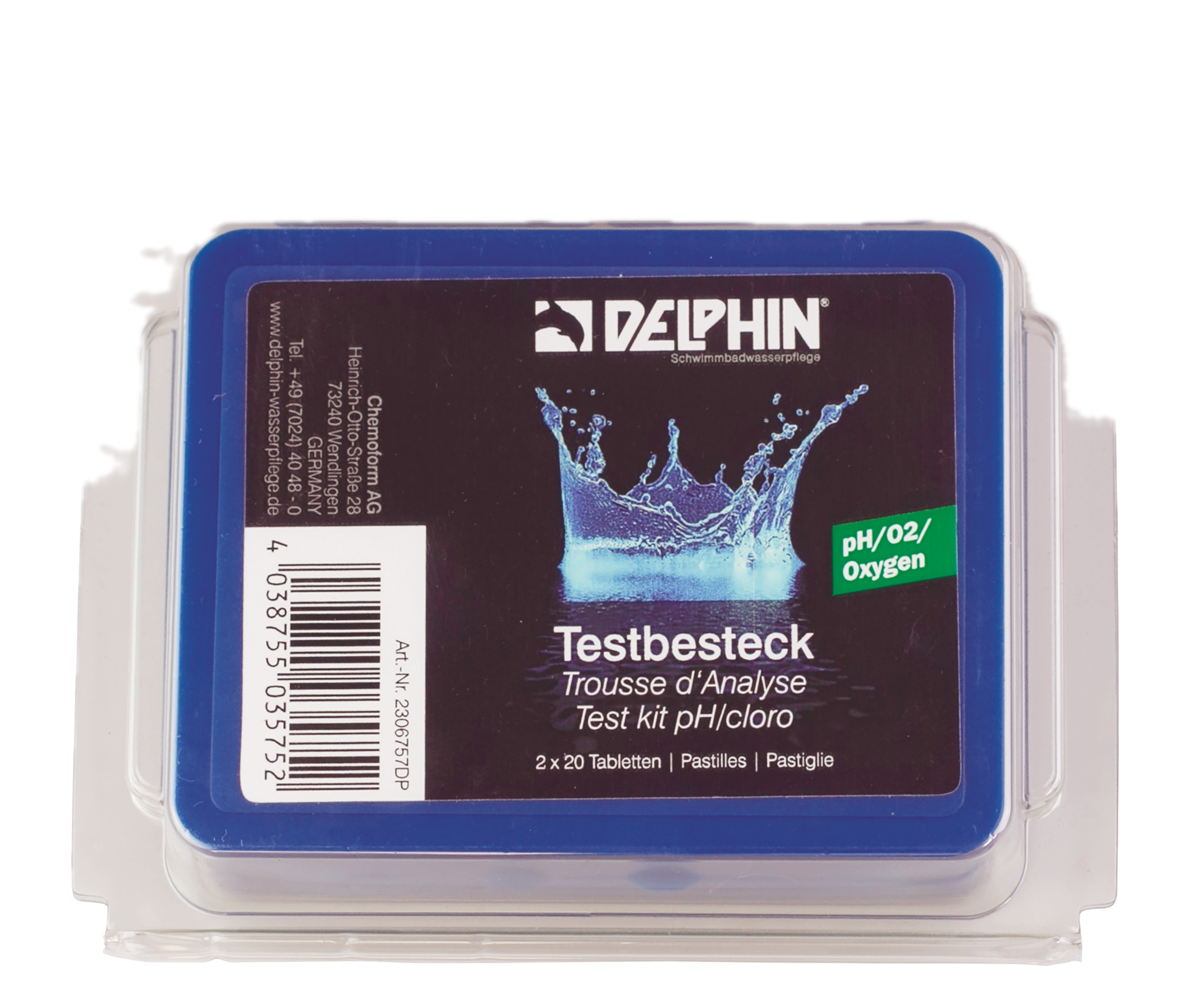 Delphin pH / Sauerstoff Testbesteck