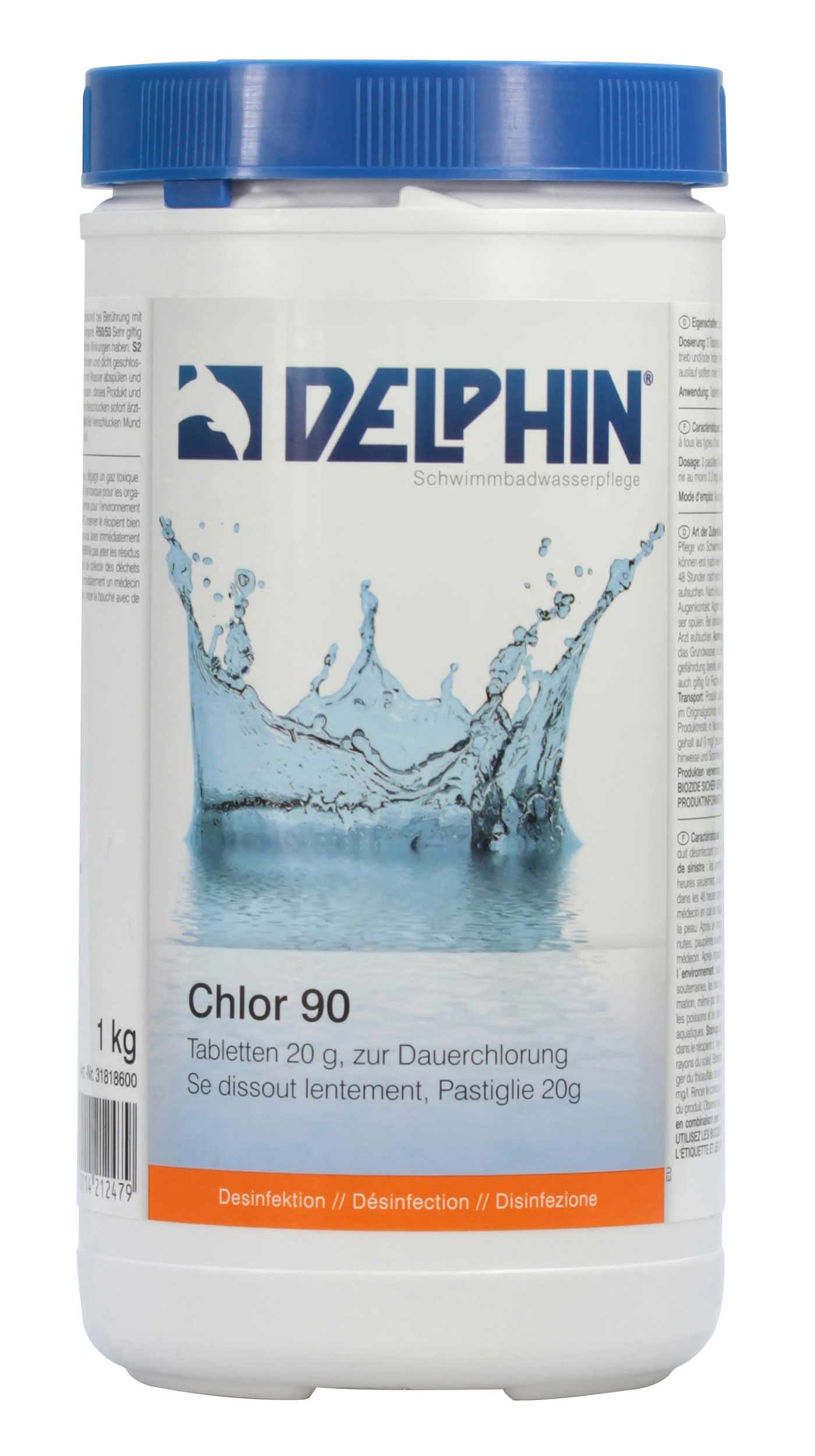 Delphin Chlor 90 Tabs 20g