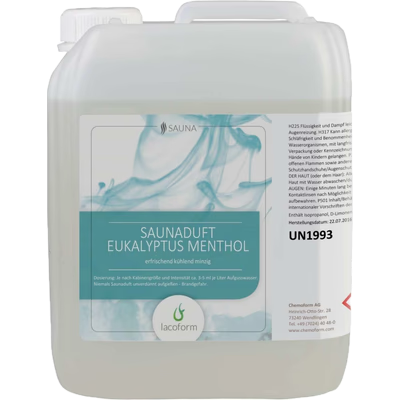 Lacoform, profumo per bagno di vapore Eucalipto-Mentolo - 10L
